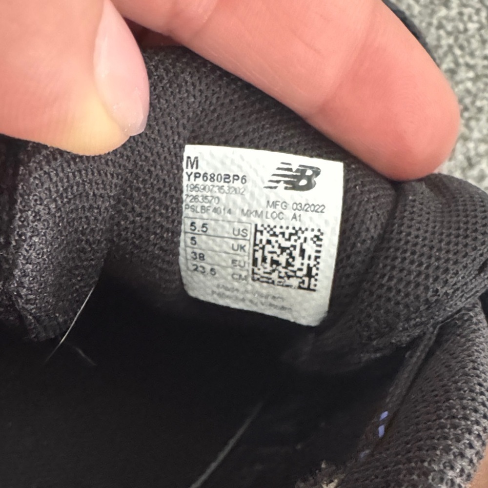 New Balance Women's Black and Purple Athletic Shoes - Picture 5 of 5